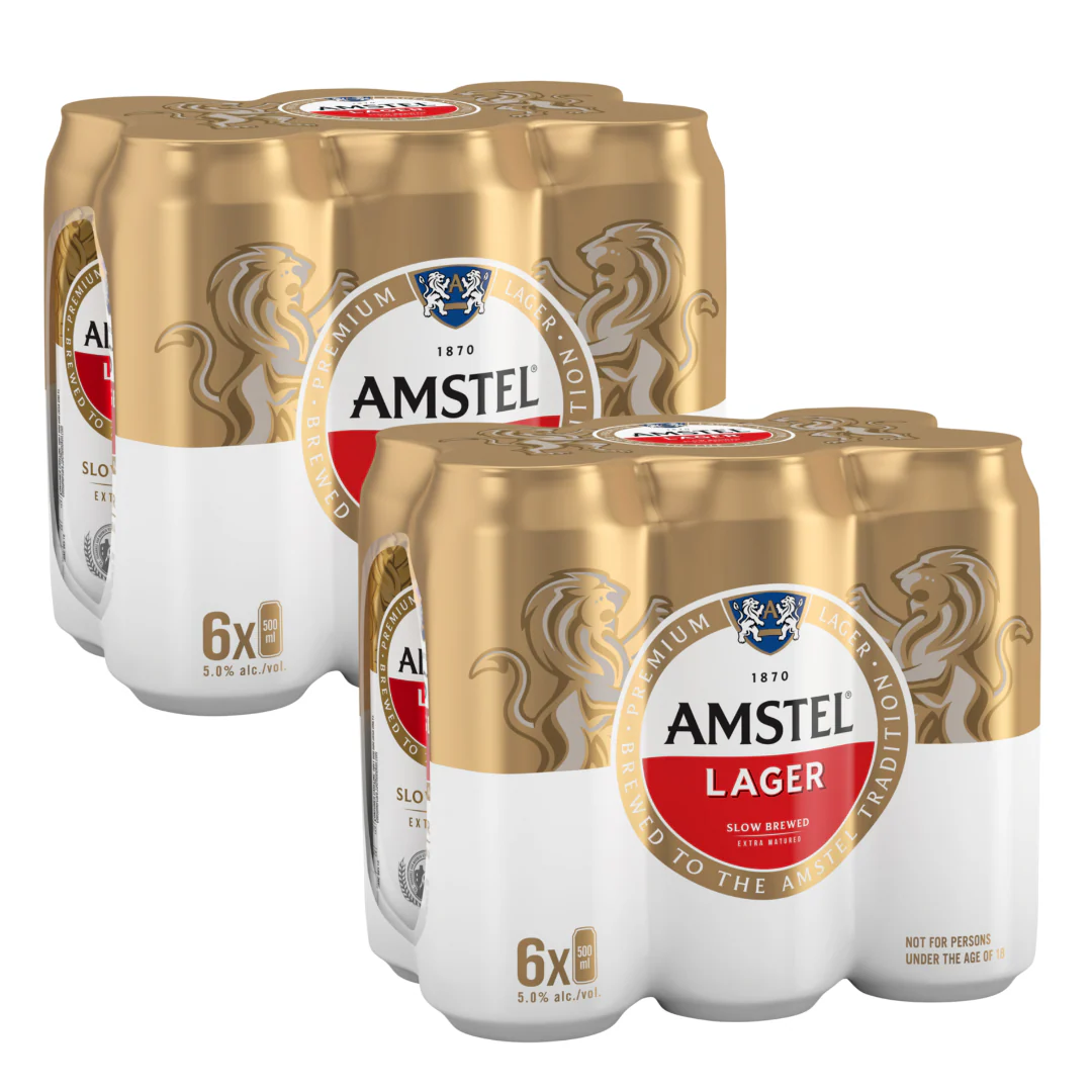 Amstel Lager Can 500ml - Image 7