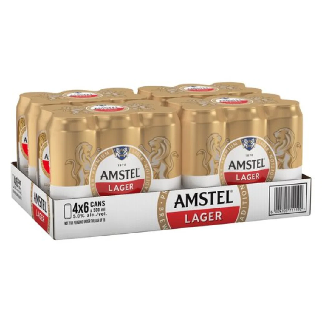 Amstel Lager Can 500ml - Image 8