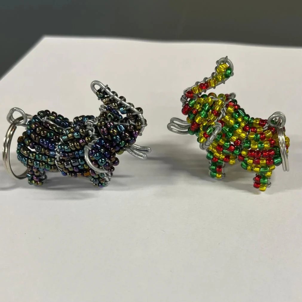 Beaded Keyring - Elephant - Image 5
