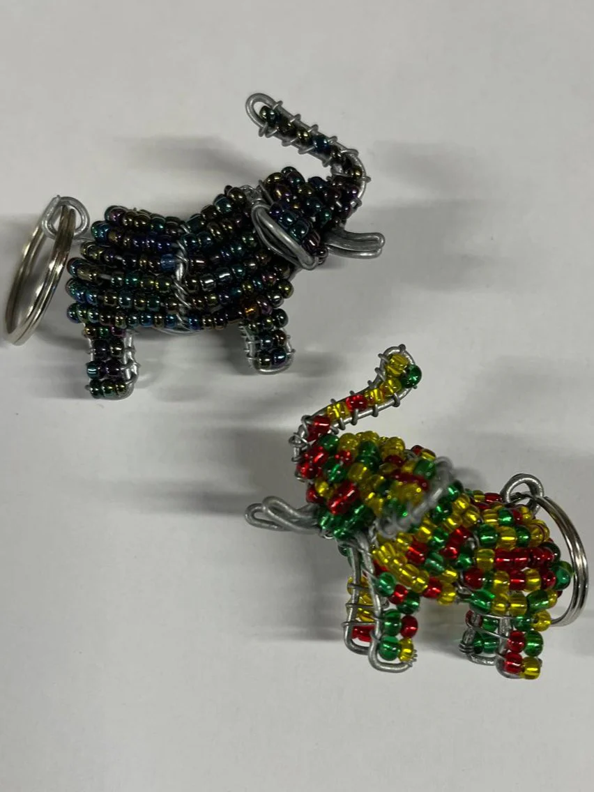 Beaded Keyring - Elephant - Image 6