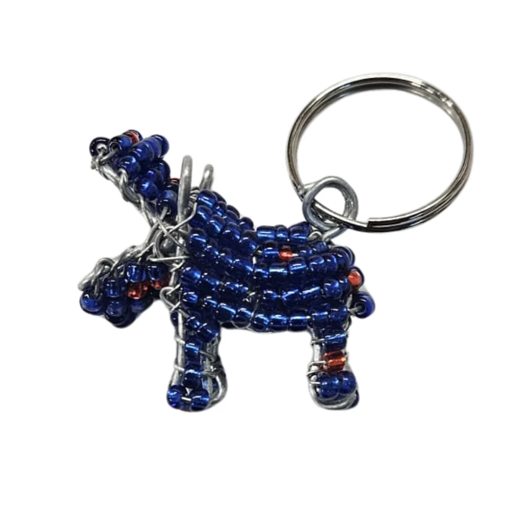 Beaded Keyring - Hippo - Image 2