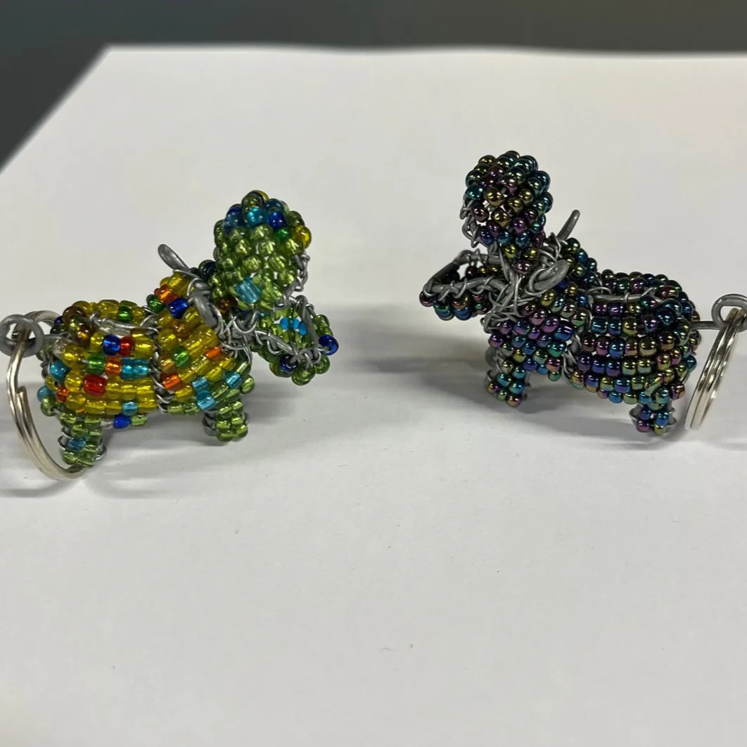 Beaded Keyring - Hippo - Image 4