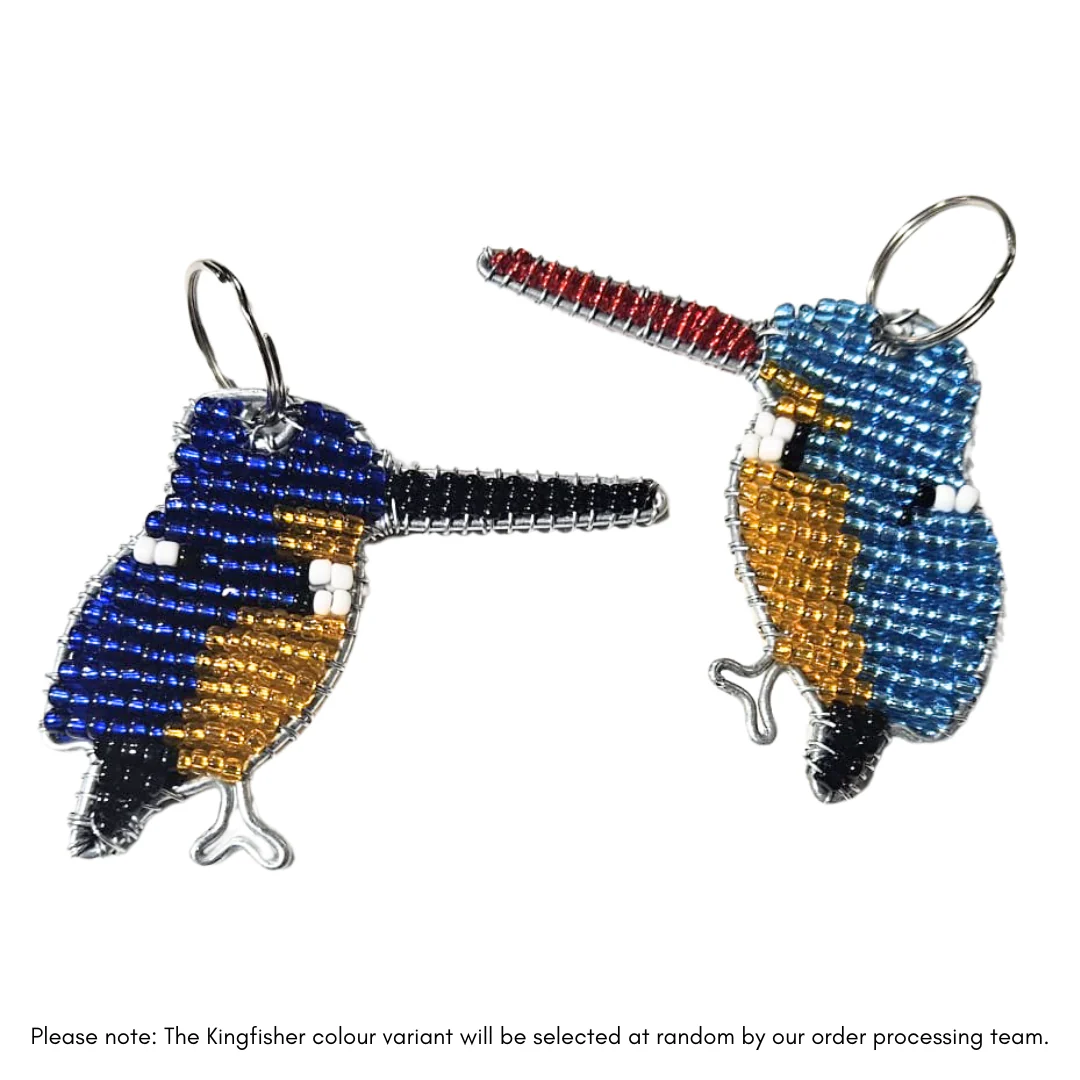 Beaded Keyring Kingfisher - Image 3