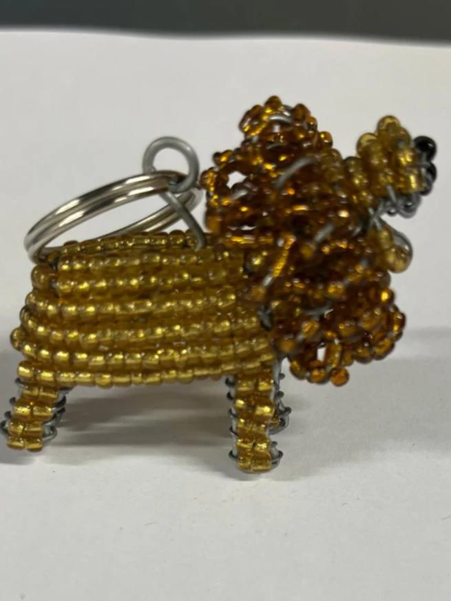 Beaded Keyring - Lion - Image 2