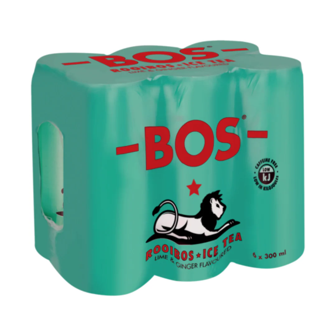 Bos Ice Tea Lime & Ginger 250ml Can - Image 3