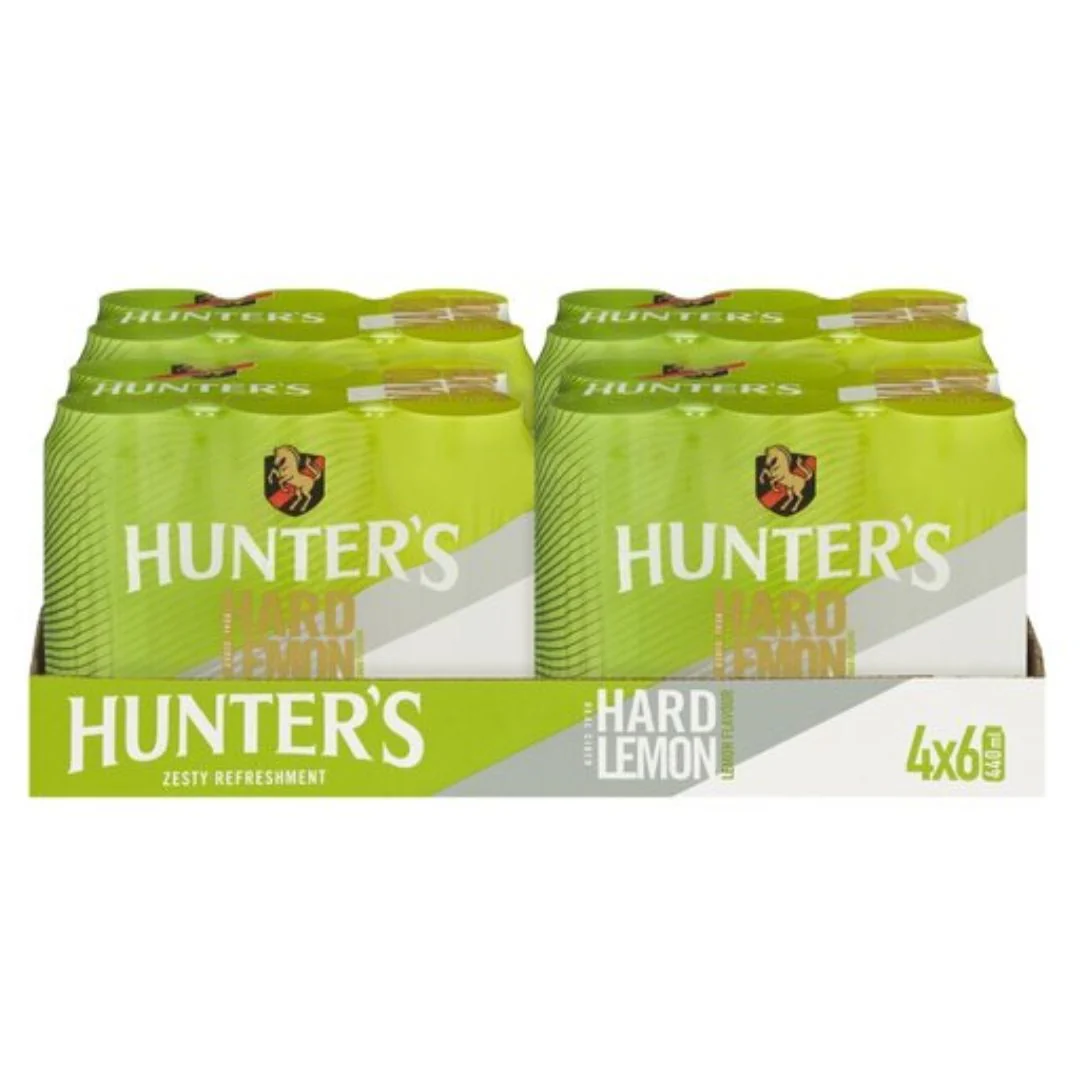Hunter's Hard Lemon Can 440ml - Image 3