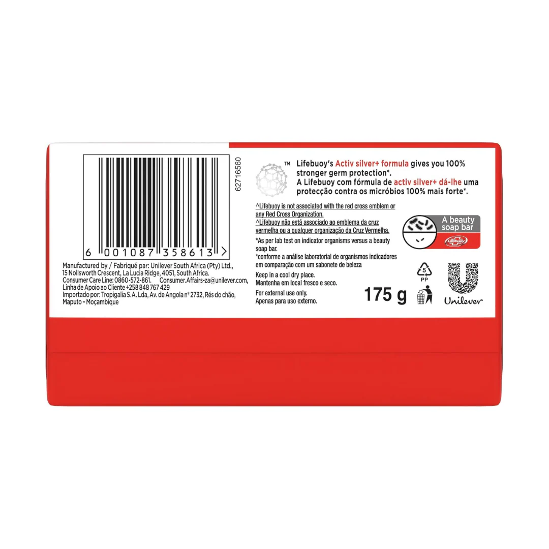 LifeBuoy 'Total 10' Bar (Red) 175g - Image 3