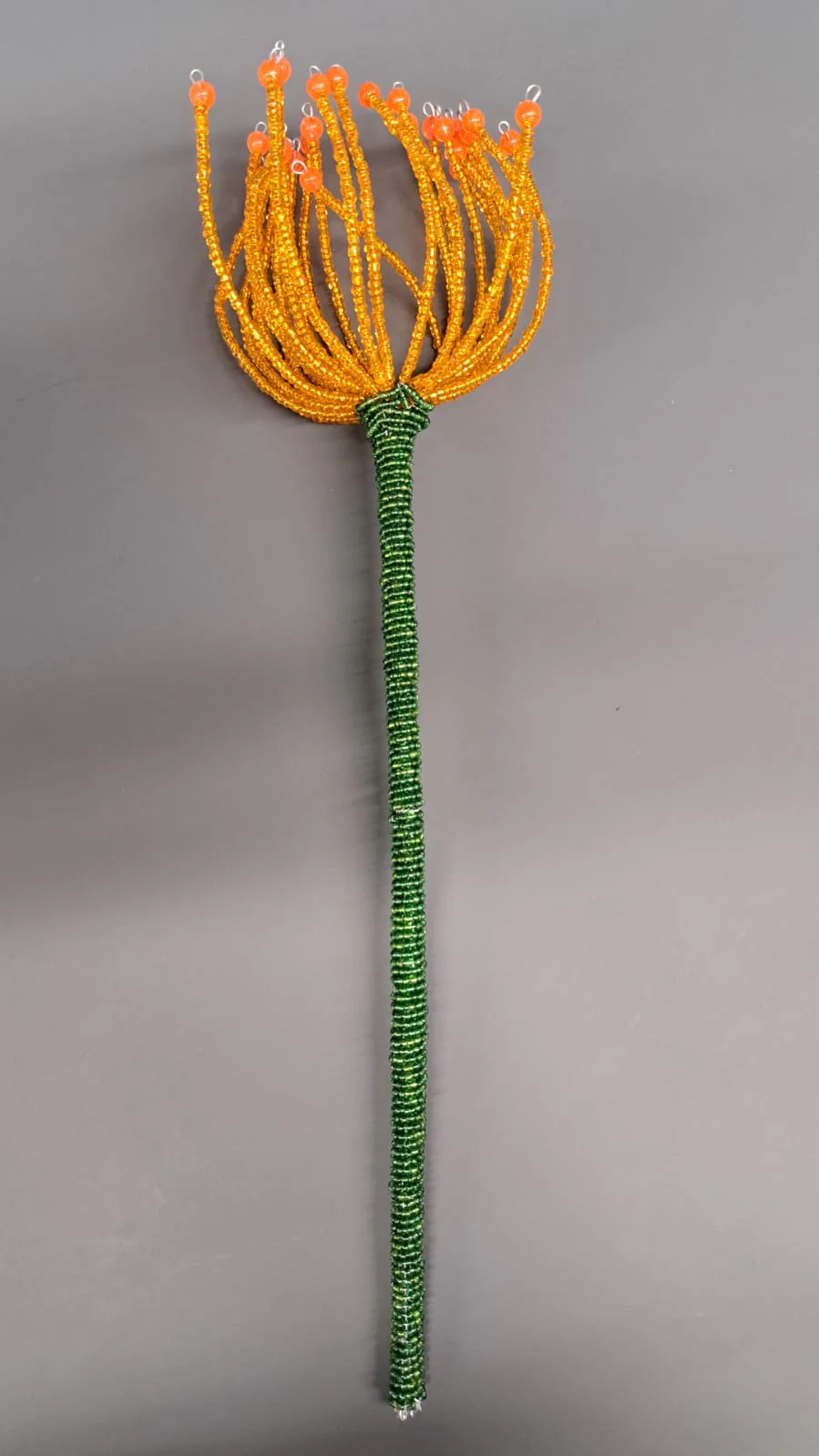 Beaded Pincushion Protea - Orange - Image 2