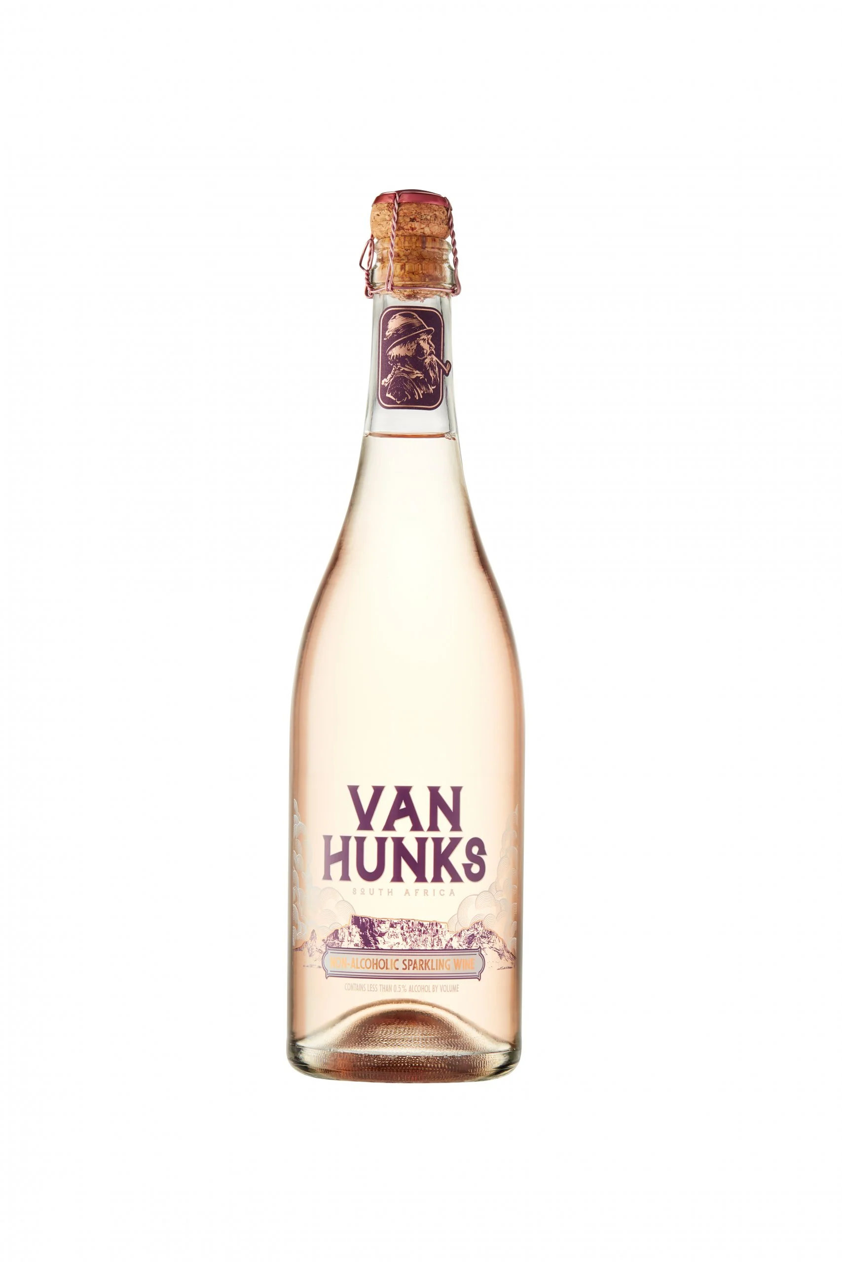 Van Hunks Sparkling Non-Alcoholic Rosé 750ml - Image 4